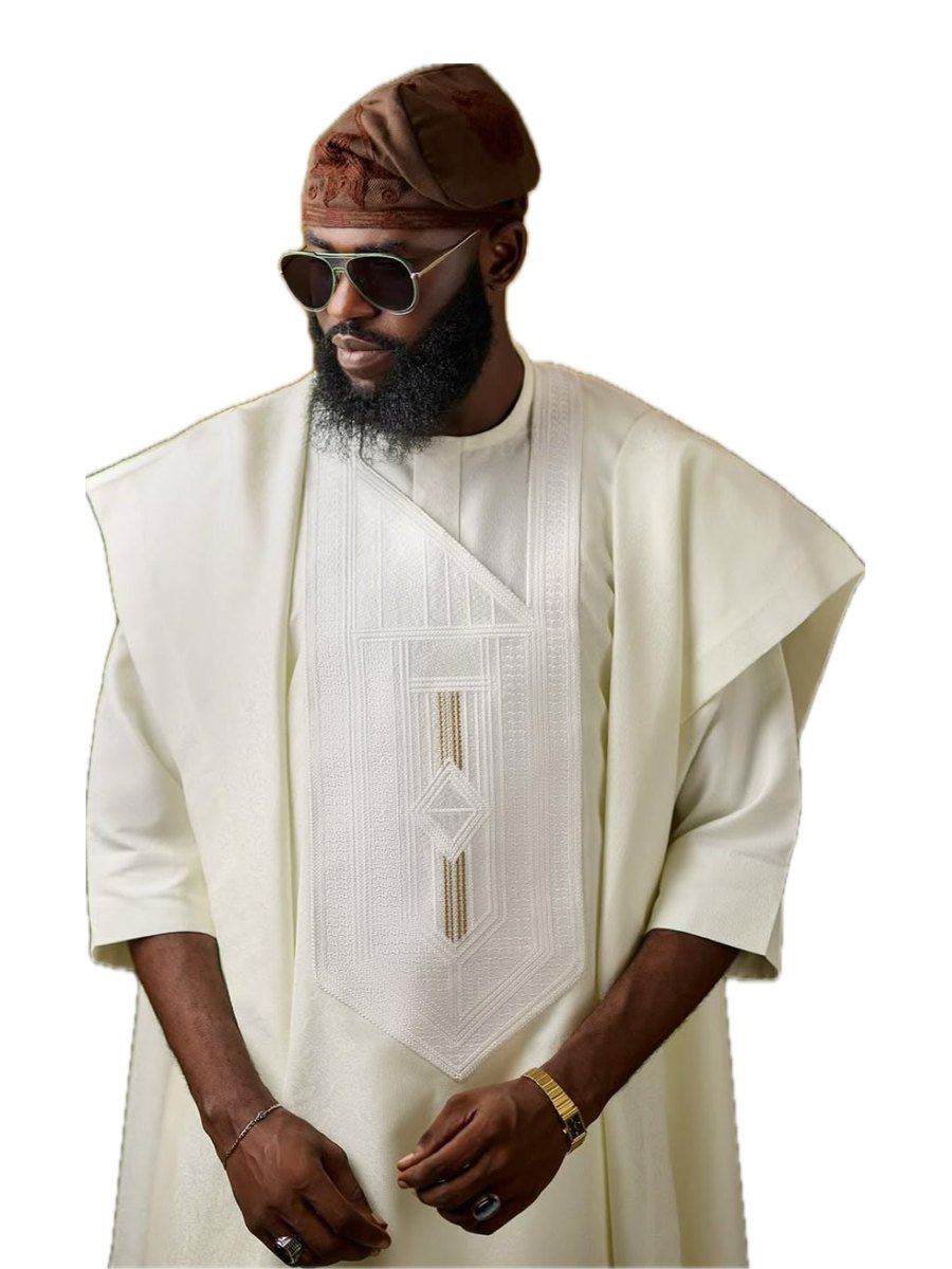 Aso ebi for gentlemen: full agbada set